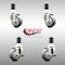 Service Caster 3 Inch 316SS Thermoplastic Rubber Swivel 1-5/8 Inch Stem Caster Brake SCC, 2PK SCC-SS316EX20S314-TPRB-2-TLB-2-158 - alternate 5